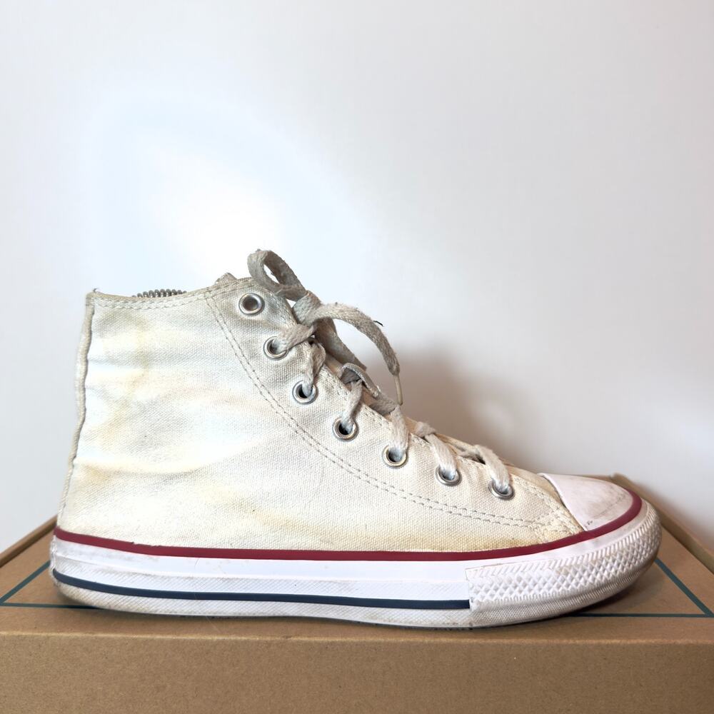 Converse Chuck Taylor All Star White Canvas High Top Womens Size 3 Sneakers